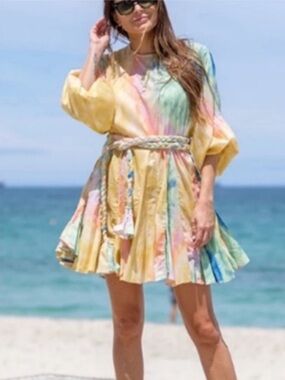 Rhode Ella Pastel Tye Dye Rope Dress XS Never Worn Fast Ship